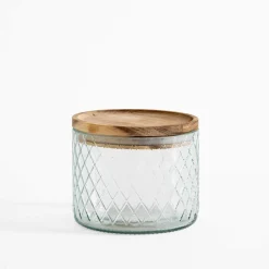 inny Pojemnik szklany z akacjową pokrywą 500 ml