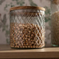 inny Pojemnik szklany z akacjową pokrywą 500 ml