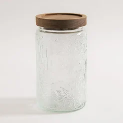 Pojemniki Na Żywność|inny Pojemnik szklany z akacjową pokrywką 1000 ml
