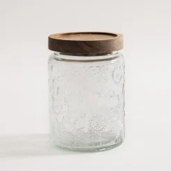 inny Pojemnik szklany z akacjową pokrywką 700 ml