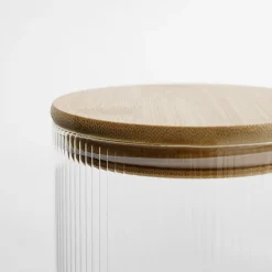 inny Pojemnik szklany z bambusową pokrywką 600 ml