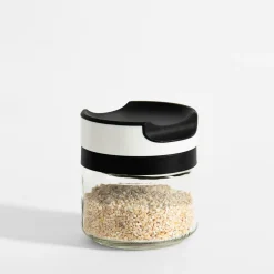 Pojemniki Na Żywność|inny Pojemnik szklany z czarno-białą pokrywką 300 ml