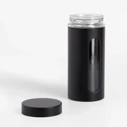 inny Pojemnik szklany z metalową pokrywką czarny 1350 ml