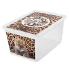 Przechowywanie|Pudełka I Pojemniki Do Przechowywania| Pojemnik z pokrywką SAVE ME GEPARD, 30 l