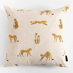 Poszewki I Poduszki Dekoracyjne|inny Poszewka dekoracyjna beżowa w gepardy SUMMY 45x45 cm