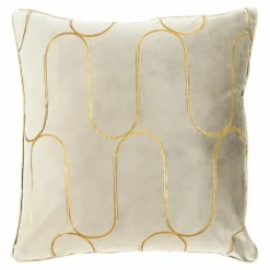 Poszewki I Poduszki Dekoracyjne| Poszewka dekoracyjna beżowa AURAY 45x45 cm