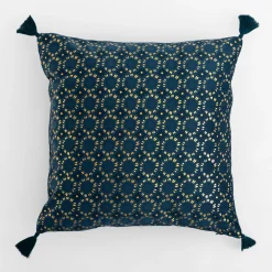Poszewki I Poduszki Dekoracyjne| Poszewka dekoracyjna ciemnoniebieska WAYNE 45x45 cm