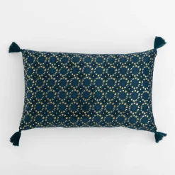 Poszewki I Poduszki Dekoracyjne| Poszewka dekoracyjna ciemnoniebieska WAYNE 30x50 cm