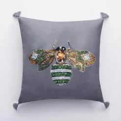 Poszewki I Poduszki Dekoracyjne|inny Poszewka dekoracyjna jasnoszara JEWEL 45x45 cm