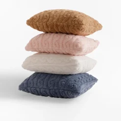 inny Poszewka dekoracyjna niebieska CALGARY 45x45 cm