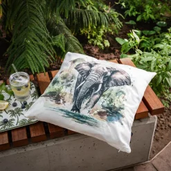 inny Poszewka dekoracyjna SŁOŃ biała OLIVE 45x45 cm