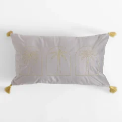 inny Poszewka dekoracyjna srebrna DJERBA 30x50 cm