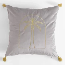 inny Poszewka dekoracyjna srebrna DJERBA 45x45 cm