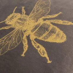 Poszewki I Poduszki Dekoracyjne|Estetica Poszewka dekoracyjna szara z pszczołą AURE 45x45 cm