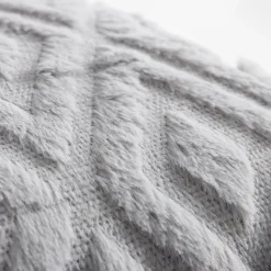 Poszewki I Poduszki Dekoracyjne|inny Poszewka dekoracyjna szara BRAGA 45x45 cm