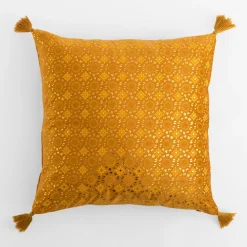Poszewka dekoracyjna żółta WAYNE 45x45 cm