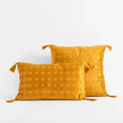 Poszewki I Poduszki Dekoracyjne| Poszewka dekoracyjna żółta WAYNE 30x50 cm