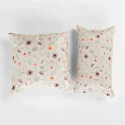 Poszewki I Poduszki Dekoracyjne|inny Poszewka dekoracyjna w kwiaty kremowa DAISY 45x45 cm