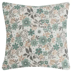 Poszewka dekoracyjna w kwiaty niebieskie ZELDA 45x45 cm