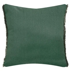 Poszewki I Poduszki Dekoracyjne| Poszewka dekoracyjna w liście zielona SESIL 45x45 cm