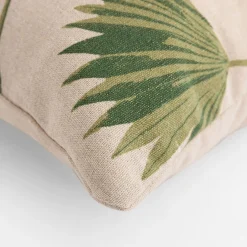 inny Poszewka dekoracyjna w zielone liście IKORA 45x45 cm