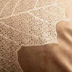 inny Poszewka dekoracyjna w złoty liść brązowa MAPLE 45x45 cm