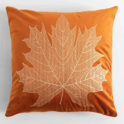 Poszewki I Poduszki Dekoracyjne|inny Poszewka dekoracyjna w złoty liść pomarańczowa MAPLE 45x45 cm