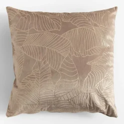 Poszewki I Poduszki Dekoracyjne|inny Poszewka dekoracyjna w złote liście beżowa ESTHER 45x45 cm