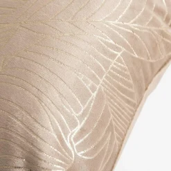 Poszewki I Poduszki Dekoracyjne|inny Poszewka dekoracyjna w złote liście beżowa ESTHER 45x45 cm