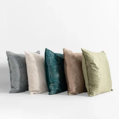 Poszewki I Poduszki Dekoracyjne|inny Poszewka dekoracyjna w złote liście beżowa ESTHER 45x45 cm