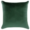 Estetica Poszewka dekoracyjna welurowa butelkowa zieleń VELVIO 45x45 cm