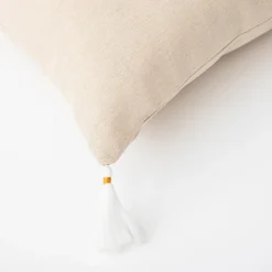 inny Poszewka dekoracyjna z monsterą beżowa TANZA 45x45 cm