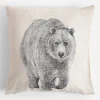 Poszewka dekoracyjna z niedźwiedziem MOLLIE 45x45 cm