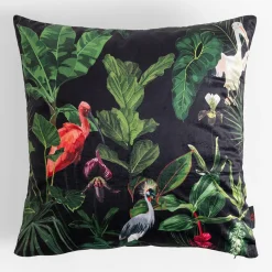 inny Poszewka egzotyczna czarna MADERA 45x45 cm