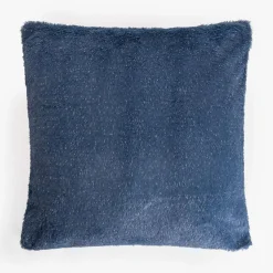 inny Poszewka futrzasta glamour ciemnoniebieska SHINE 45x45 cm