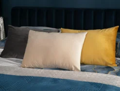 Poszewki I Poduszki Dekoracyjne|Estetica Poszewka na poduszkę welurowa beżowa BELLO 45x60 cm