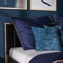 inny Poszewka niebieska SOLLE 45x45 cm