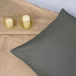 Kołdry I Poduszki|Poszewki I Poduszki Dekoracyjne|Darymex Poszewka satynowa jasnoszara 70x80 cm