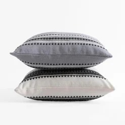 Poszewki I Poduszki Dekoracyjne|Estetica Poszewka szaro-biała ORIENT 40x40 cm