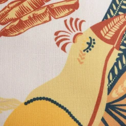 Poszewki I Poduszki Dekoracyjne|inny Poszewka w kolorowe ptaki biała DALI 45x45 cm