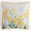 Poszewki I Poduszki Dekoracyjne|inny Poszewka w kwiaty żółta SUZI 45x45 cm