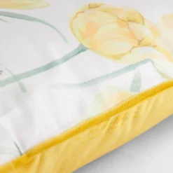 Poszewki I Poduszki Dekoracyjne|inny Poszewka w kwiaty żółta SUZI 45x45 cm