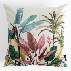 inny Poszewka w liście beżowa MADERA 45x45 cm