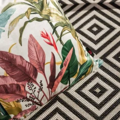 inny Poszewka w liście beżowa MADERA 45x45 cm