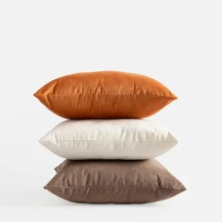 Poszewki I Poduszki Dekoracyjne|inny Poszewka w liście brązowa ADRIEN 45x45 cm