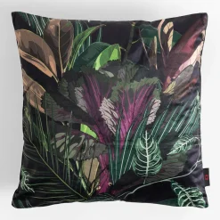 inny Poszewka w liście czarna MADERA 45x45 cm