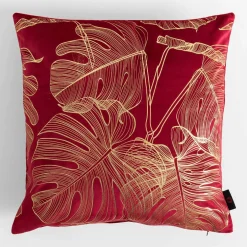 Poszewki I Poduszki Dekoracyjne|inny Poszewka w monstery malinowa AMBRO 45x45 cm