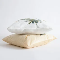 Poszewki I Poduszki Dekoracyjne|inny Poszewka w tropikalne palmy biała FEZA 45x45 cm