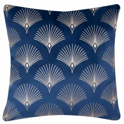 Poszewki I Poduszki Dekoracyjne|Estetica Poszewka welurowa ciemnoniebieska SIENNA 45x45 cm