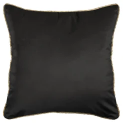 Poszewki I Poduszki Dekoracyjne|Estetica Poszewka welurowa czarna LILLE 45x45 cm